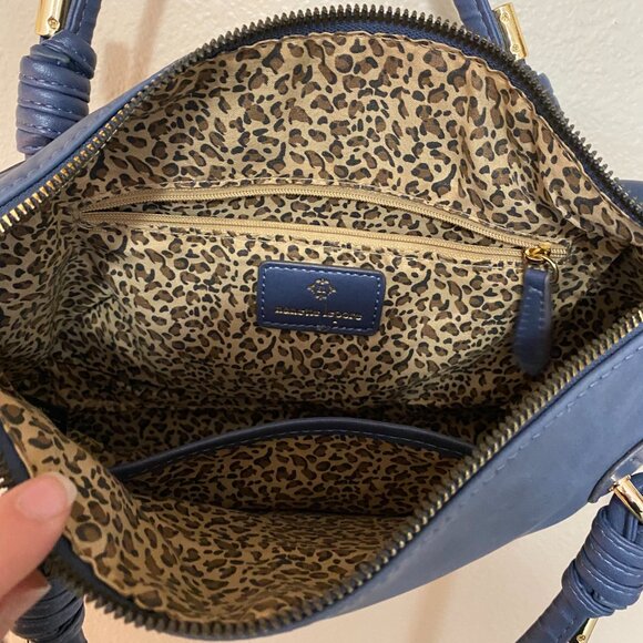 Purse Bundle NWT Draper James Straw Bag Tote and a Blue Nanette Lepore Crossbody - Picture 6 of 7